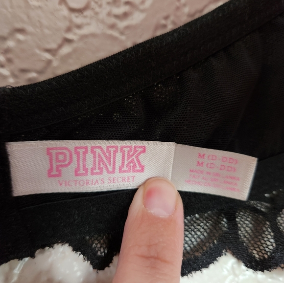 Victoria Secret PINK, Lace Halter Bra Size Medium - Picture 3 of 4